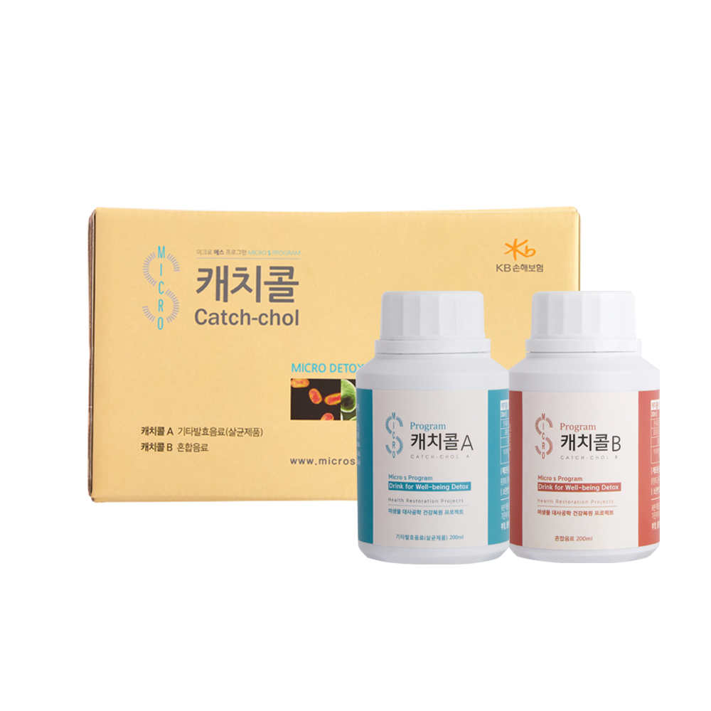 중앙미생물연구소 혈관청소 담석제거 디톡스 캐치콜, 2세트, 200ml 추천