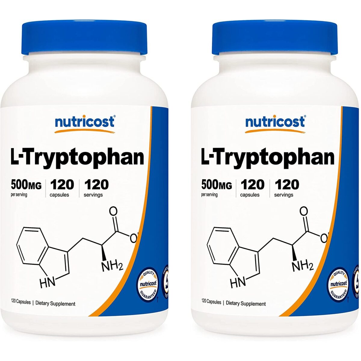 New-Nutricost L-Tryptophan 500 mg L트립토판 바이오 페린 수면장애 개선 노화방지 추천